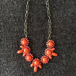 J. Crew Orange Statement Necklace
